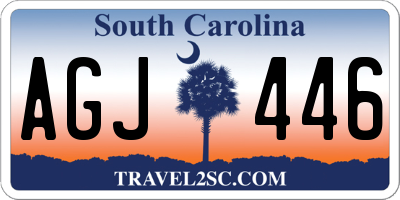 SC license plate AGJ446