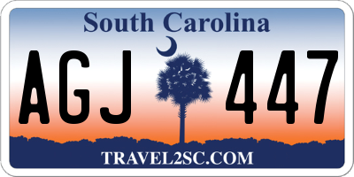 SC license plate AGJ447