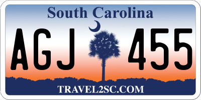 SC license plate AGJ455