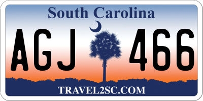SC license plate AGJ466