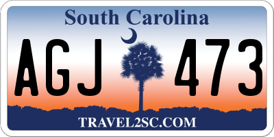 SC license plate AGJ473