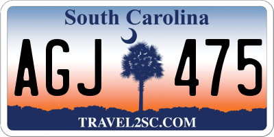 SC license plate AGJ475