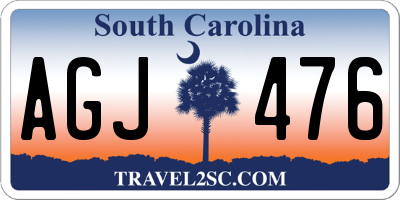 SC license plate AGJ476