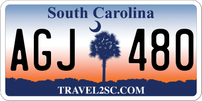 SC license plate AGJ480