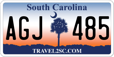 SC license plate AGJ485