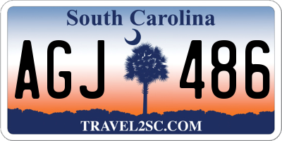 SC license plate AGJ486