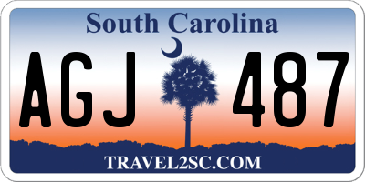 SC license plate AGJ487