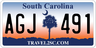 SC license plate AGJ491