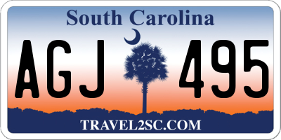 SC license plate AGJ495