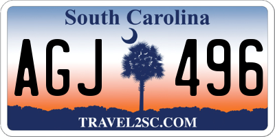 SC license plate AGJ496