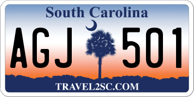SC license plate AGJ501