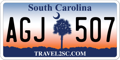 SC license plate AGJ507