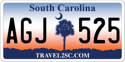 SC license plate AGJ525