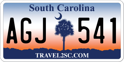 SC license plate AGJ541