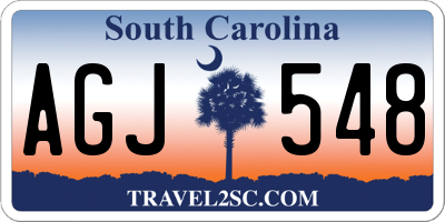 SC license plate AGJ548