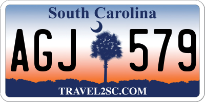 SC license plate AGJ579