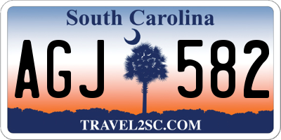 SC license plate AGJ582