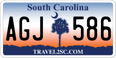 SC license plate AGJ586