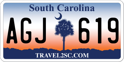 SC license plate AGJ619