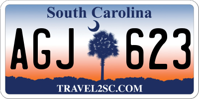 SC license plate AGJ623