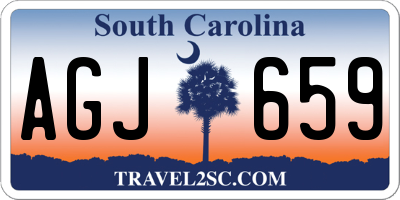 SC license plate AGJ659