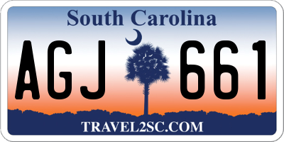 SC license plate AGJ661