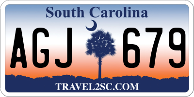 SC license plate AGJ679