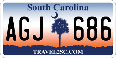 SC license plate AGJ686