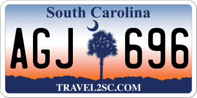 SC license plate AGJ696