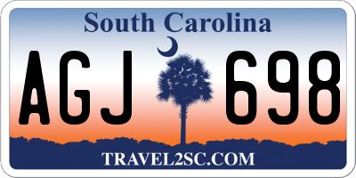 SC license plate AGJ698
