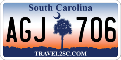 SC license plate AGJ706