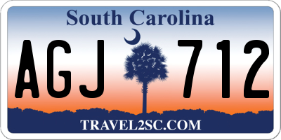 SC license plate AGJ712