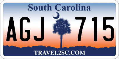 SC license plate AGJ715