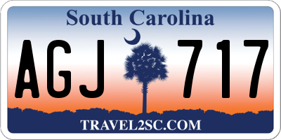 SC license plate AGJ717