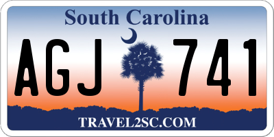 SC license plate AGJ741