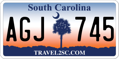 SC license plate AGJ745