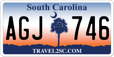 SC license plate AGJ746