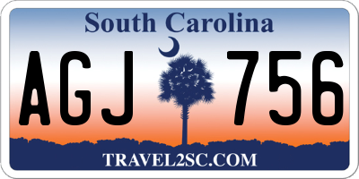 SC license plate AGJ756