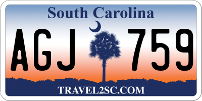 SC license plate AGJ759