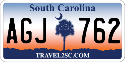 SC license plate AGJ762