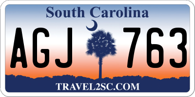 SC license plate AGJ763