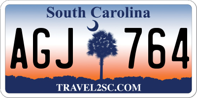 SC license plate AGJ764