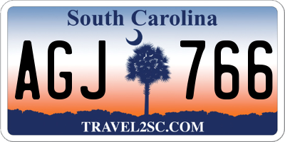 SC license plate AGJ766
