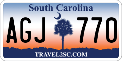 SC license plate AGJ770