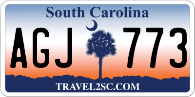 SC license plate AGJ773