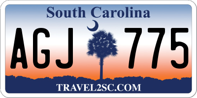 SC license plate AGJ775
