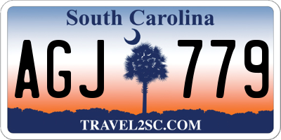 SC license plate AGJ779