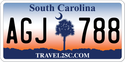 SC license plate AGJ788