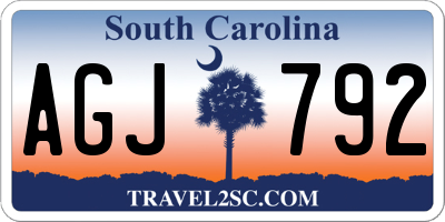 SC license plate AGJ792