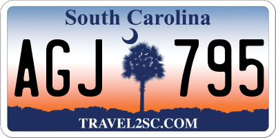 SC license plate AGJ795